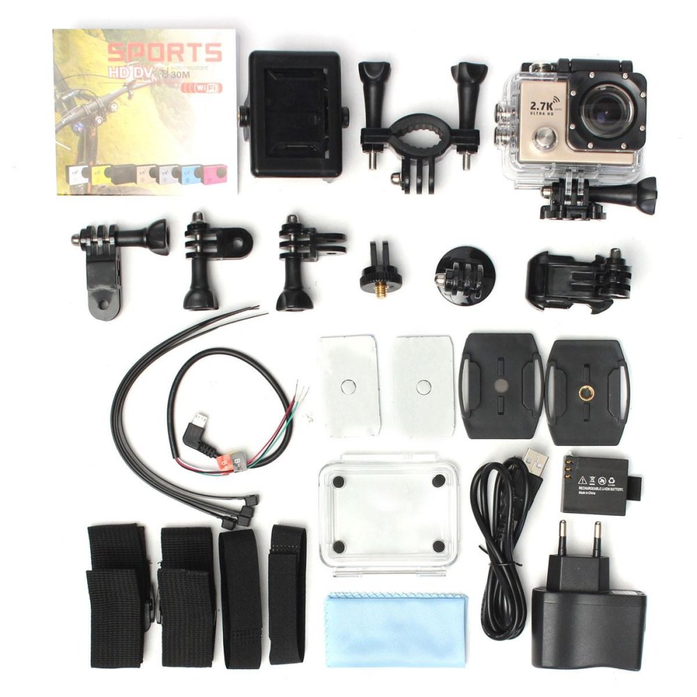 LCD Ultra 2.7K HD 1080P H.264 WiFi Sports DV Action Camera w/ OV4689 + AIT8428 – intl