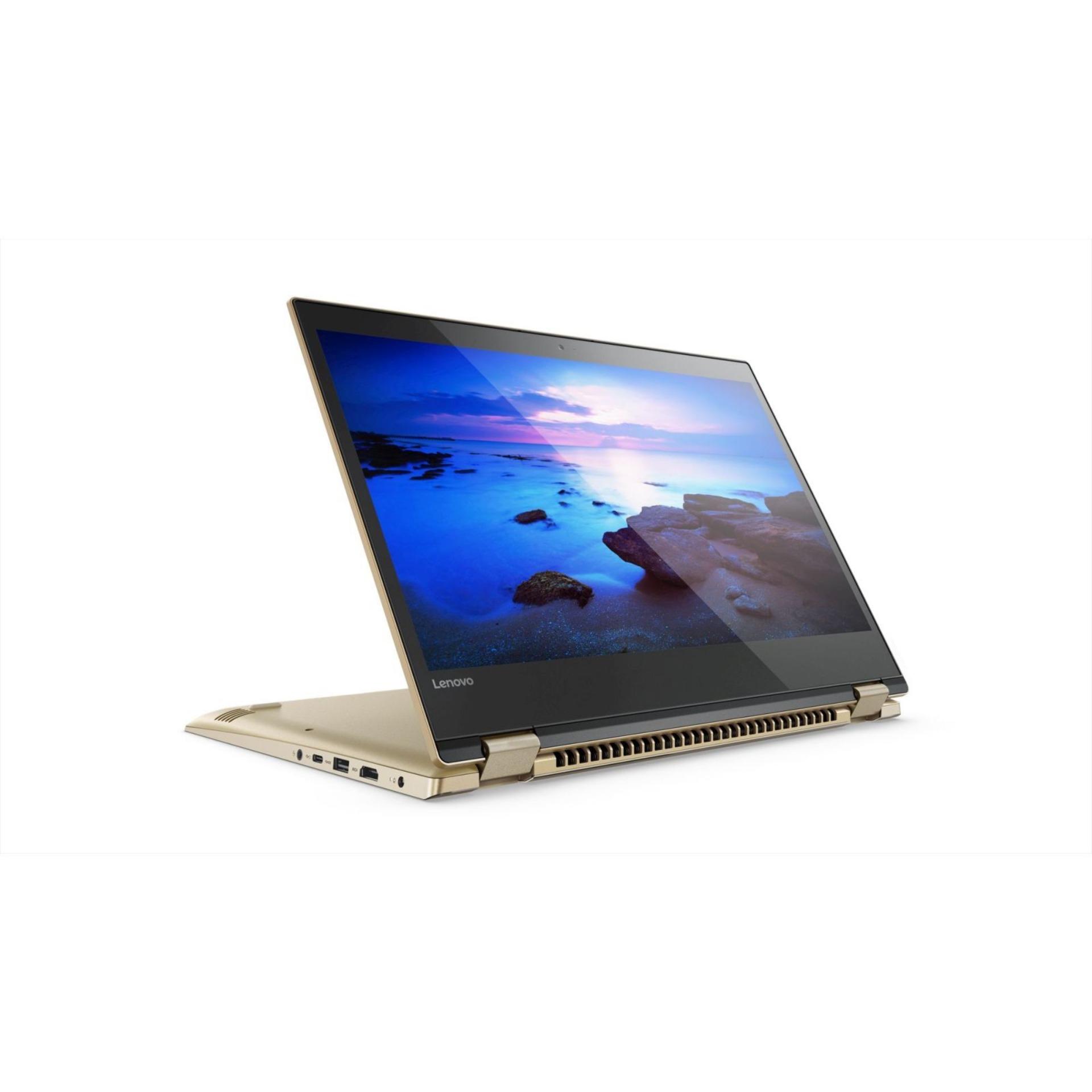 LENOVO IdeaPad YOGA 520-14IKBR: 14.0 FHD IPS AG TOUCH(SLIM) INTEL® CORE™ i5-8250U PROCESSOR Graphic: NVIDIA® GEFORCE® GT 940MX (2GB GDDR5) 1TB 7MM 5400RPM / 128G M.2 PCIE / 8G(1X8GBDDR4 WINDOW 10 HOME / GOLD METALLIC