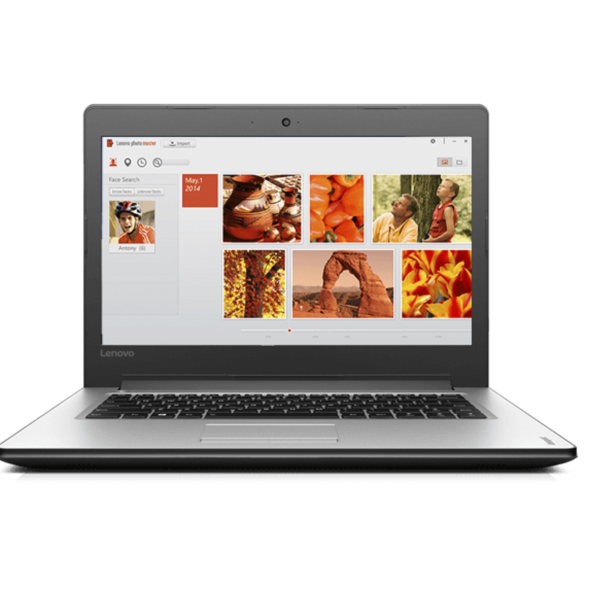 Lenovo Notebook 80TU00CQSB NEW IdeaPad 310-14IKB: 14.0 FHD TN GL(SLIM) / Intel Core I7 7500U / Graphic: NVIDIA GEFORCE GT 940MX (4GB DDR3L) / 4G DDR4 2133 ONBOARD/ 1TB 9.5MM 5400RPM / 1 Year Carry In (SILVER)