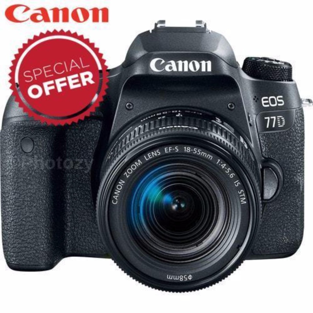 [Limited Offer] Canon EOS 77D + EF-S 18-55mm IS STM Lens