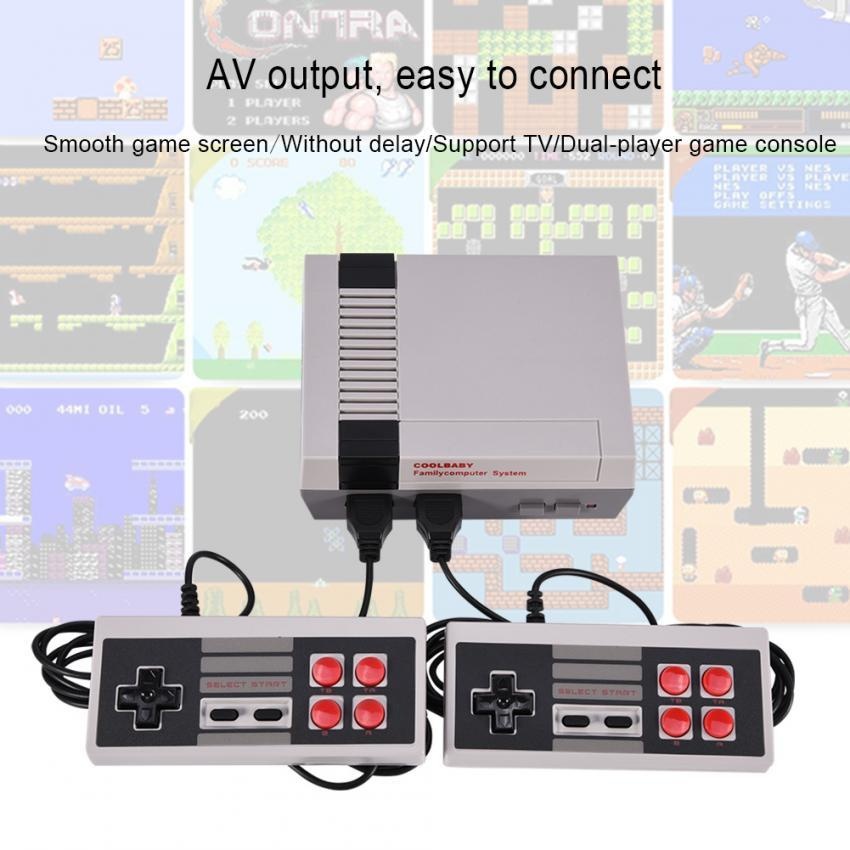 Mini HDMI TV Dual Joysticks Fighting Game Console Built-in 500 Classic Games for NES US Plug – intl