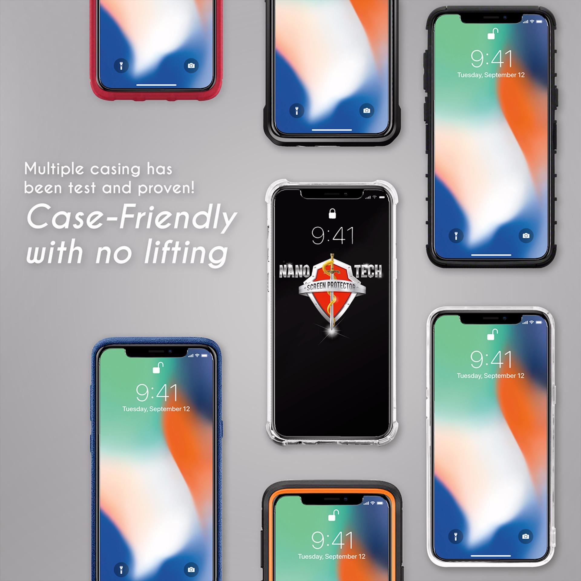 [Buy1Free1] Nanotech iPhone X/ XS Tempered Glass Screen Protector [0.2MM][Non-full Coverage]