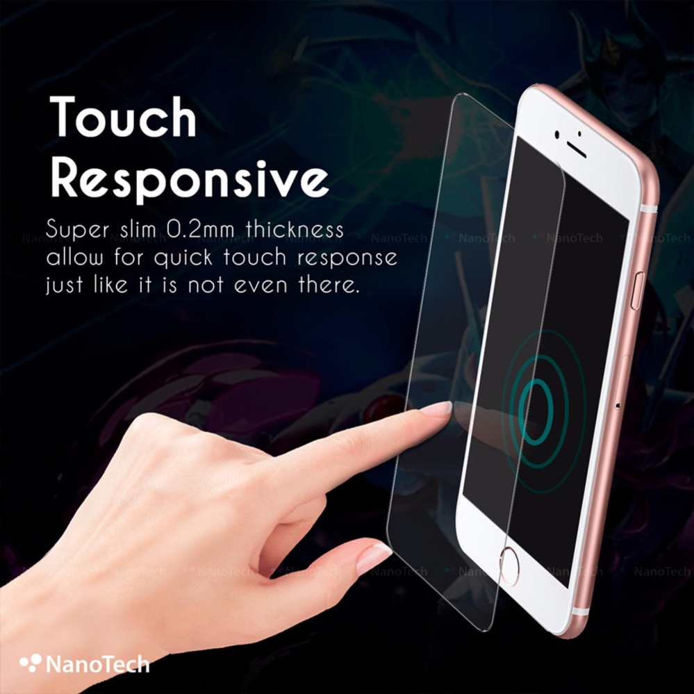 Nanotech iPhone 7 Plus/8 Plus Matte Anti-Glare Tempered Glass Screen Protector [Non-full Coverage]