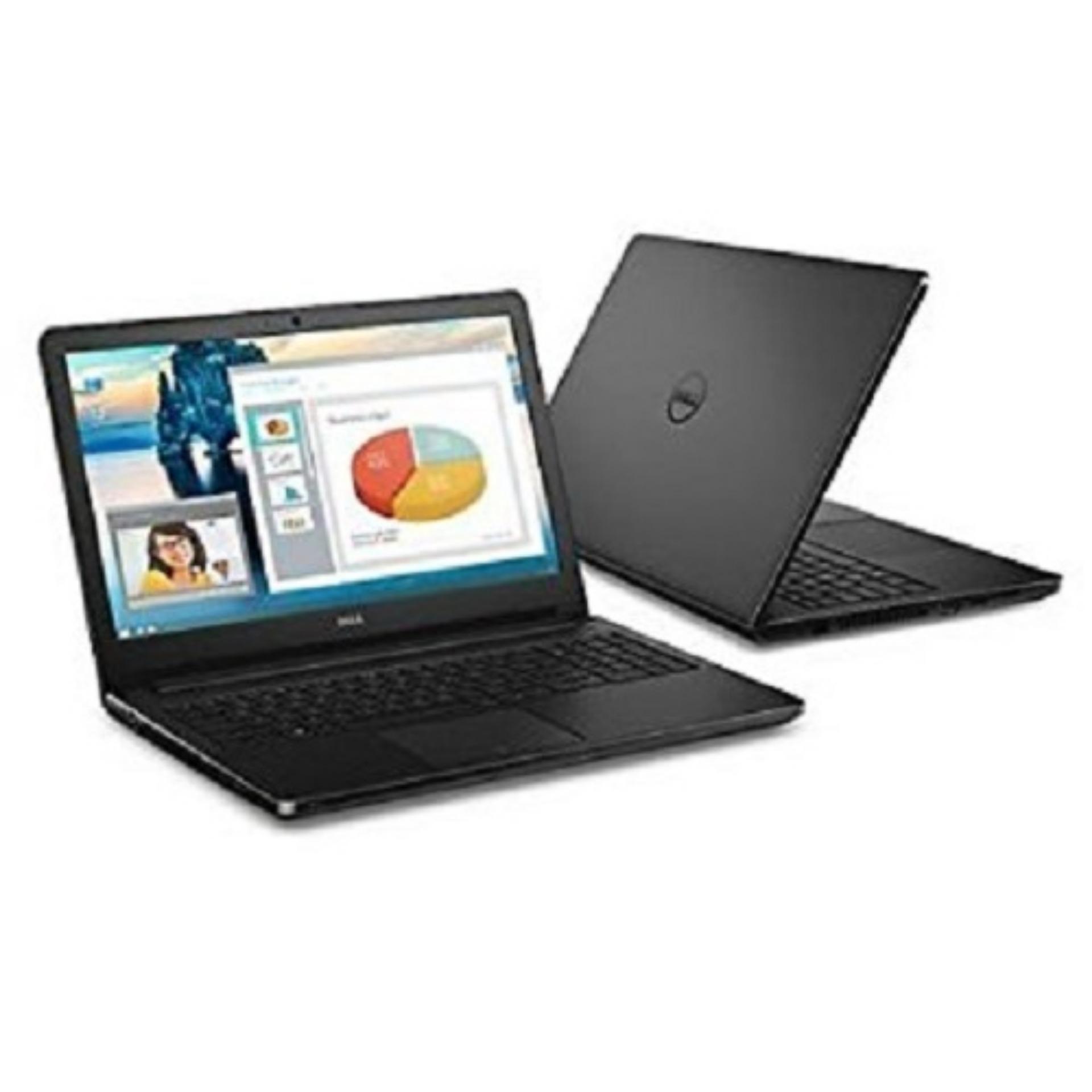 New VOSTRO 3568 7th Gen i5 7200U 3M Cache up to 3.1 GHz 4GB RAM 500GB Intel HD Graphics 15 inch display Windows 10 Pro Black LCD cover without Fingerprint reader with ODD Integrated 720p HD camera with microphones