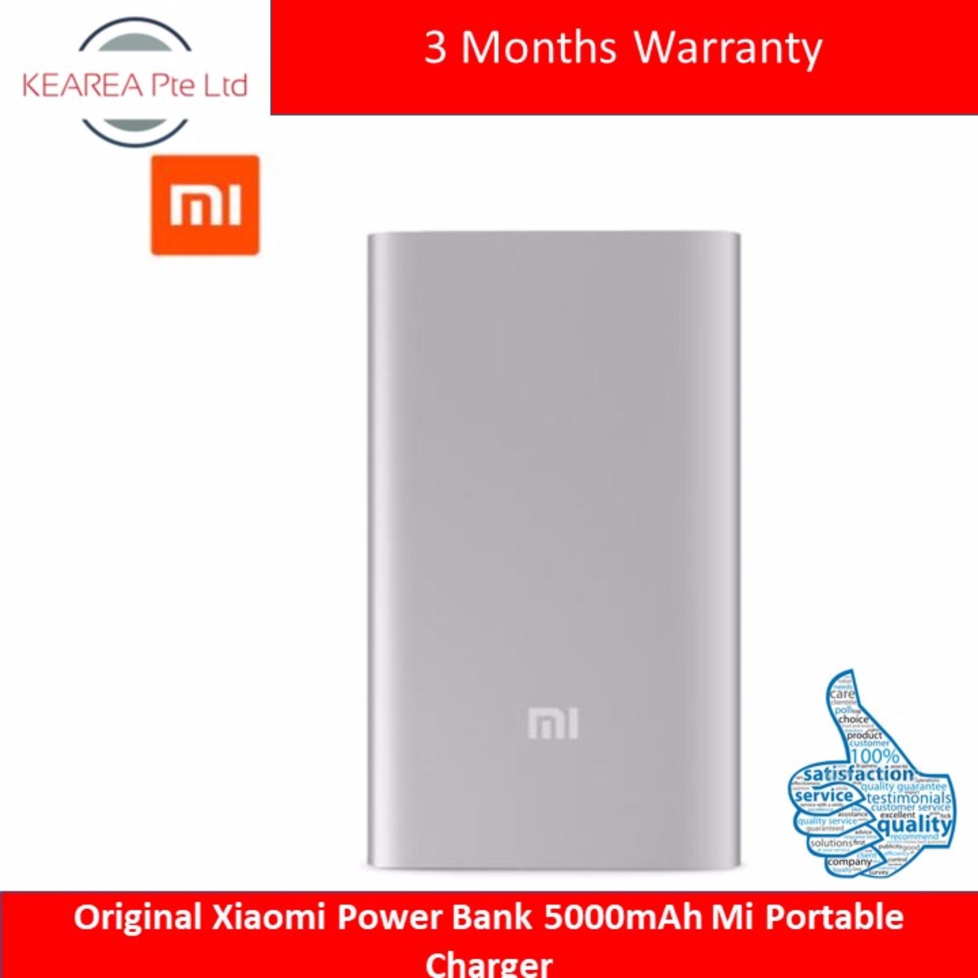 Original Xiaomi Power Bank 5000mAh Mi Portable Charger Slim Powerbank 5000 for iPhone Xiaomi Huawei Mobile Phones