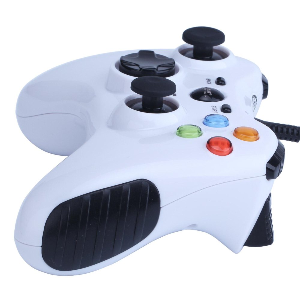 powercreat Wired Game Controller for PC(Windows XP/7/8/10) Android Devices (White) - intl