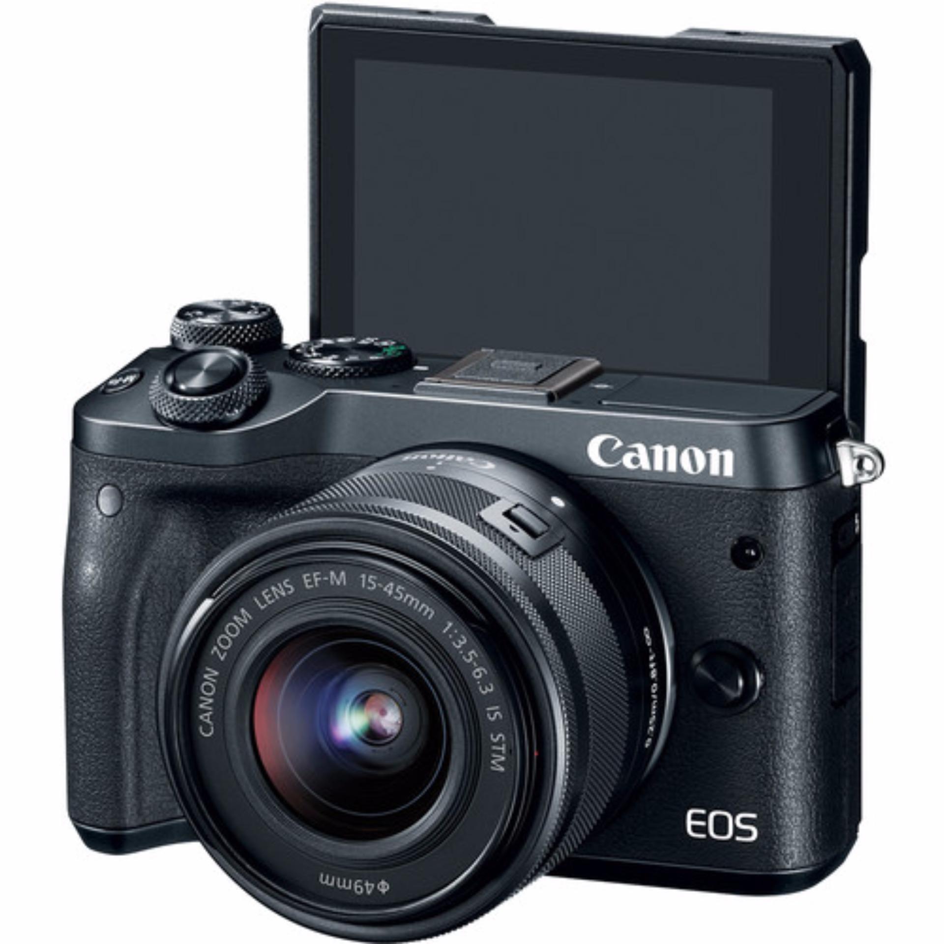 Canon EOS M6 15-45mm Kit (Black) (FREE 16GB SD Card)