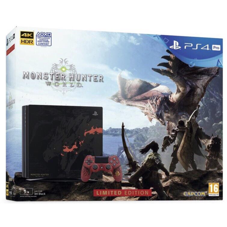 PS4 Pro 1TB - Monster Hunter Limited Edition