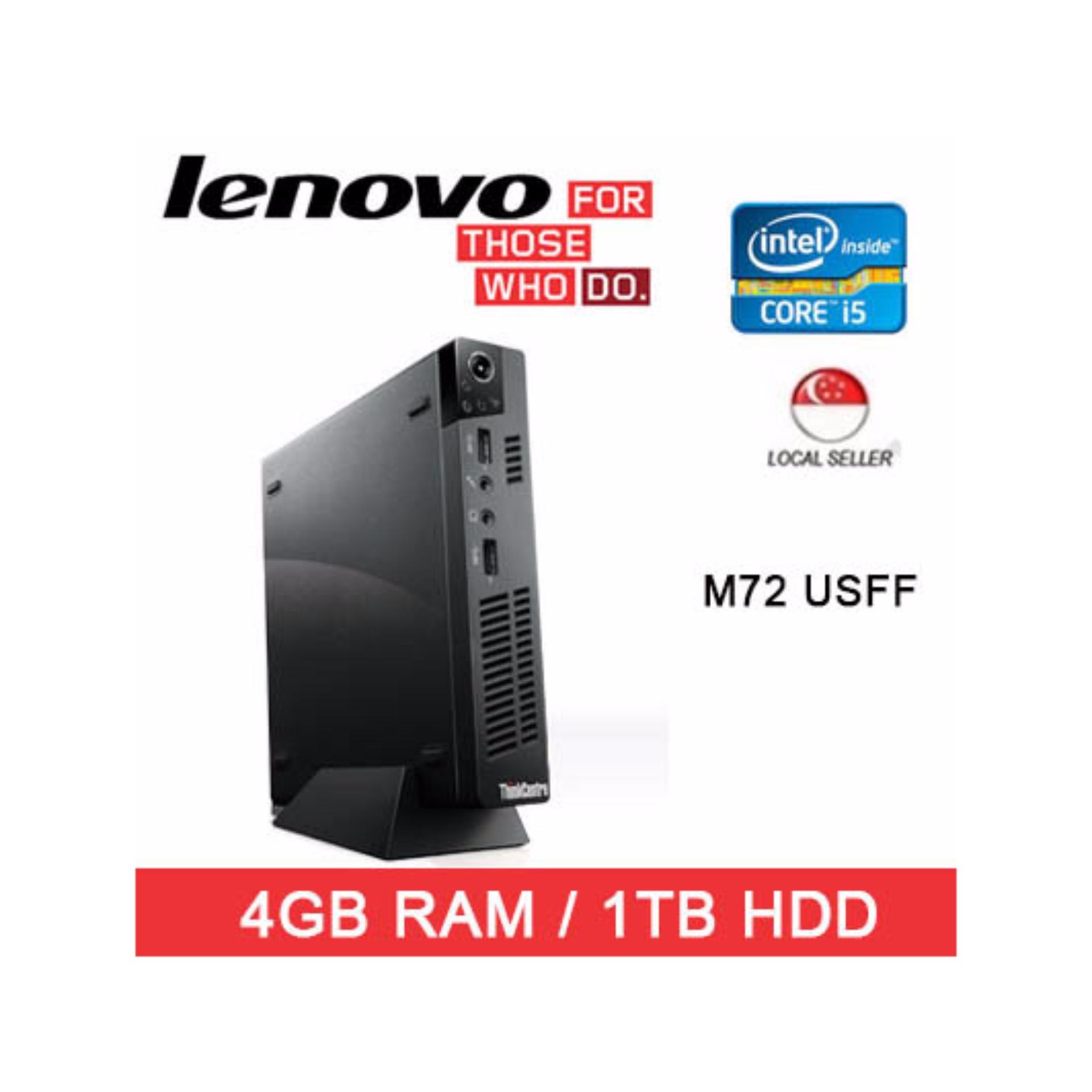 Refurbishd Lenovo M72 USFF Desktop / Intel I5 / 4GB RAM / 1TB HDD / One Month Warranty