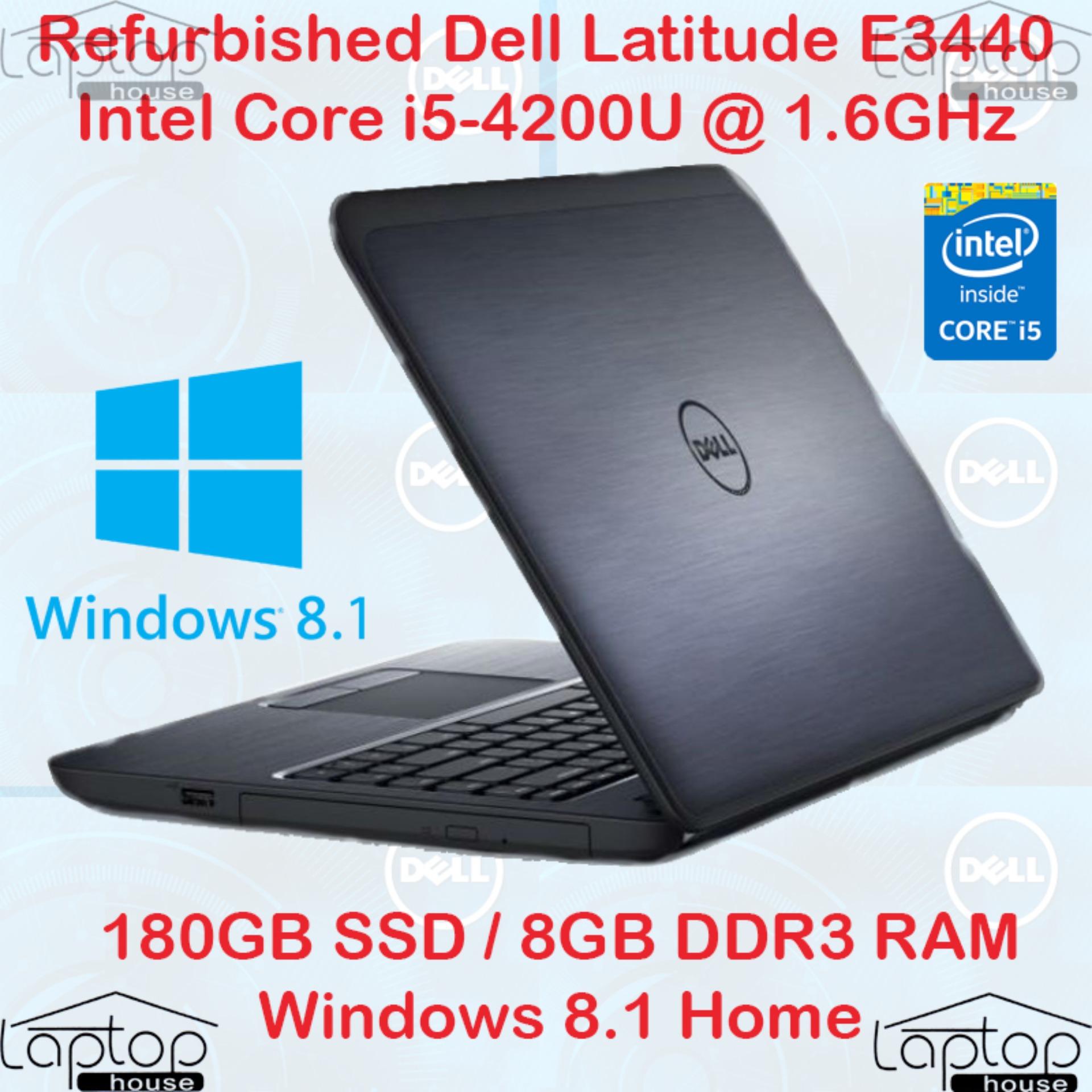 (Refurbished) Dell Latitude E3440 Laptop / Intel core i5-4200U /8GB RAM / 180GB SSD