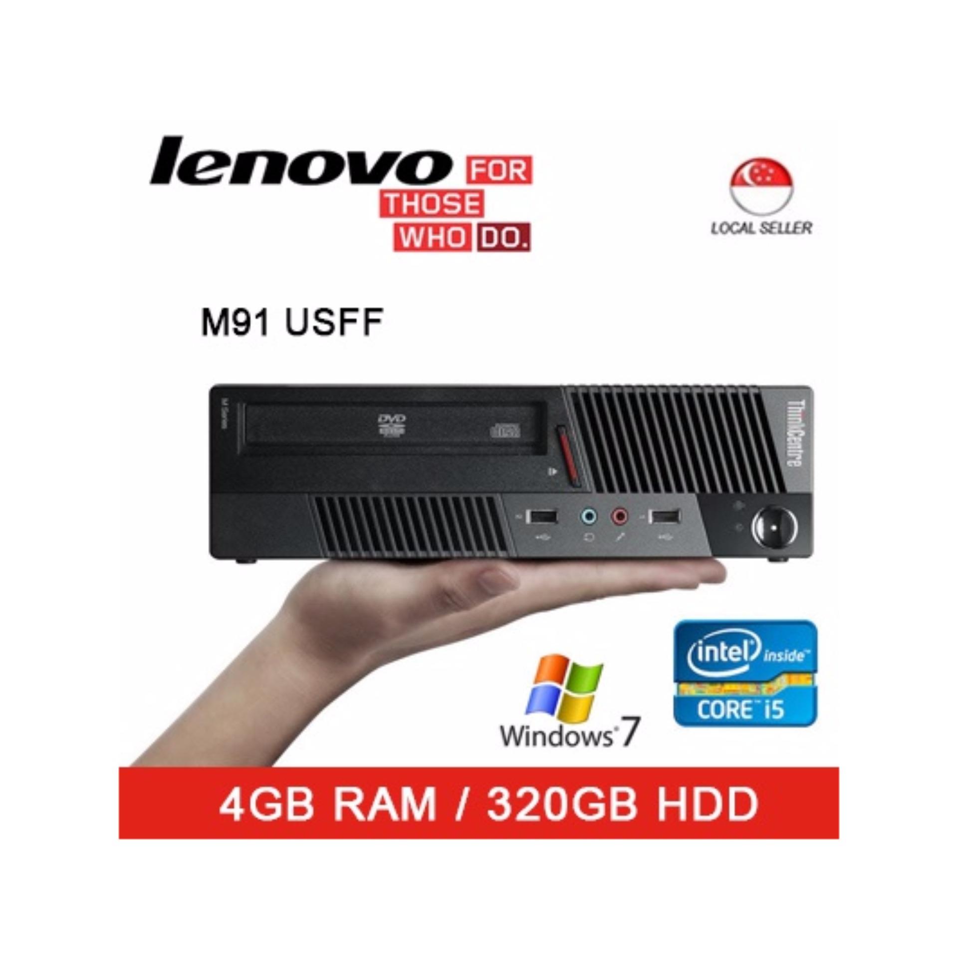 Refurbished Lenovo M91P USFF Desktop / Intel I5 / 4GB RAM / 320GB HDD / Window 7 / 1 Month...