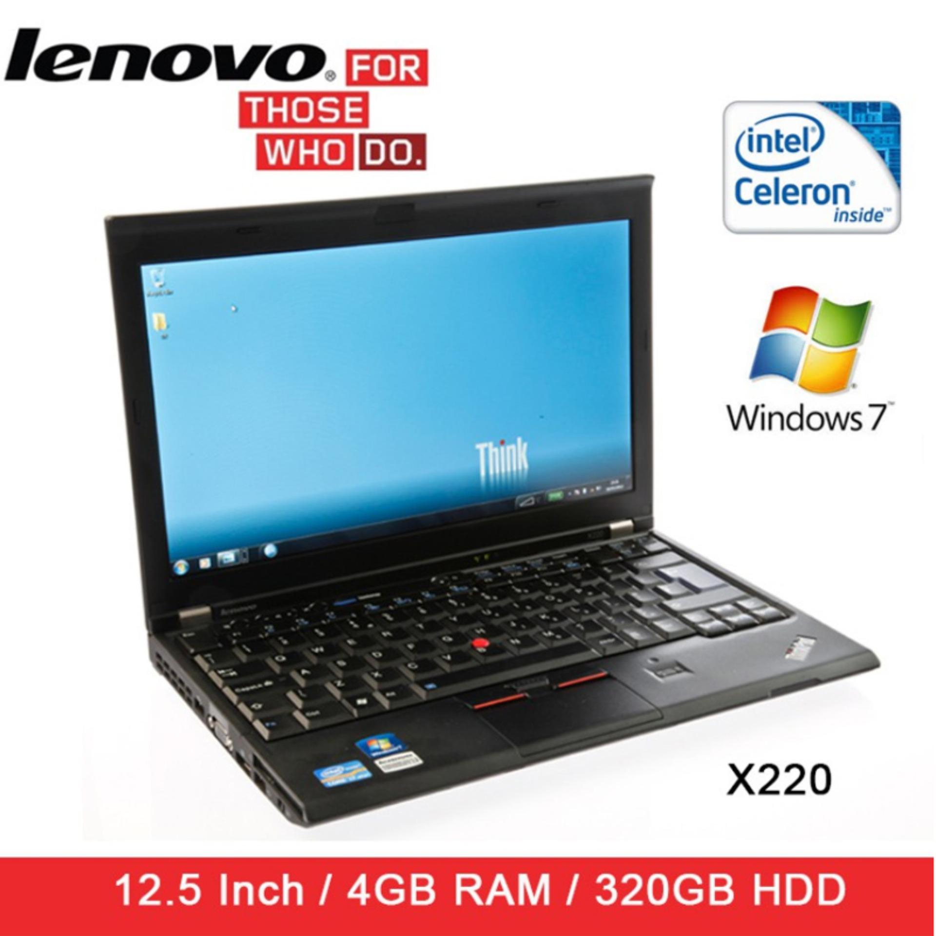 Refurbished Lenovo X220 Laptop / Celeron / 4GB RAM / 320GB HDD / Window 7 / 1mth Warranty