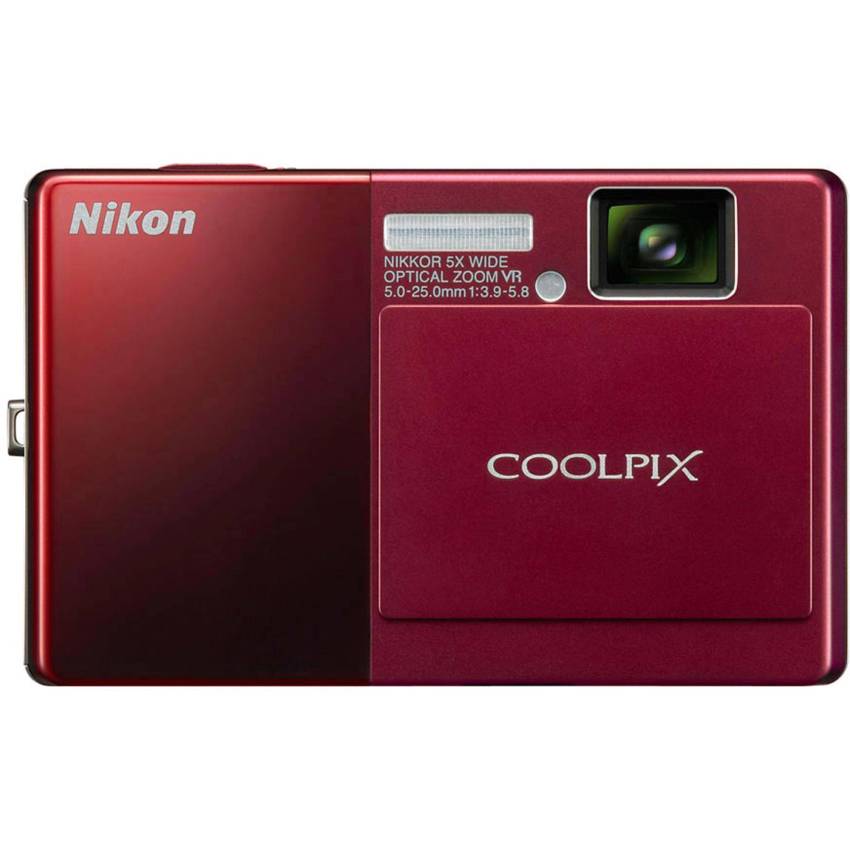 (Refurbished) Nikon Coolpix S70 12.1 Megapixel 5x Optical Zoom Digital Camera (Red).
