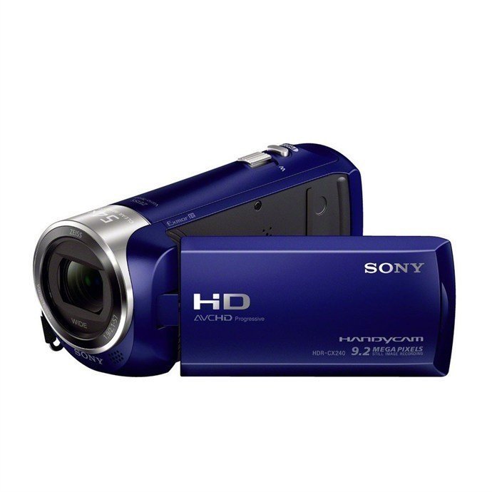 (Refurbished) Sony HDR-CX240B Video Camera 9.2MP ,54x Clear Image Zoom with 2.7-Inch LCD (BLUE) (Export)