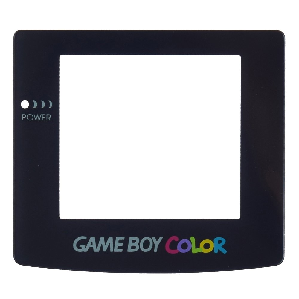 Replacement Parts Clear Screen Plastic for Nintendo GameBoy Color Black