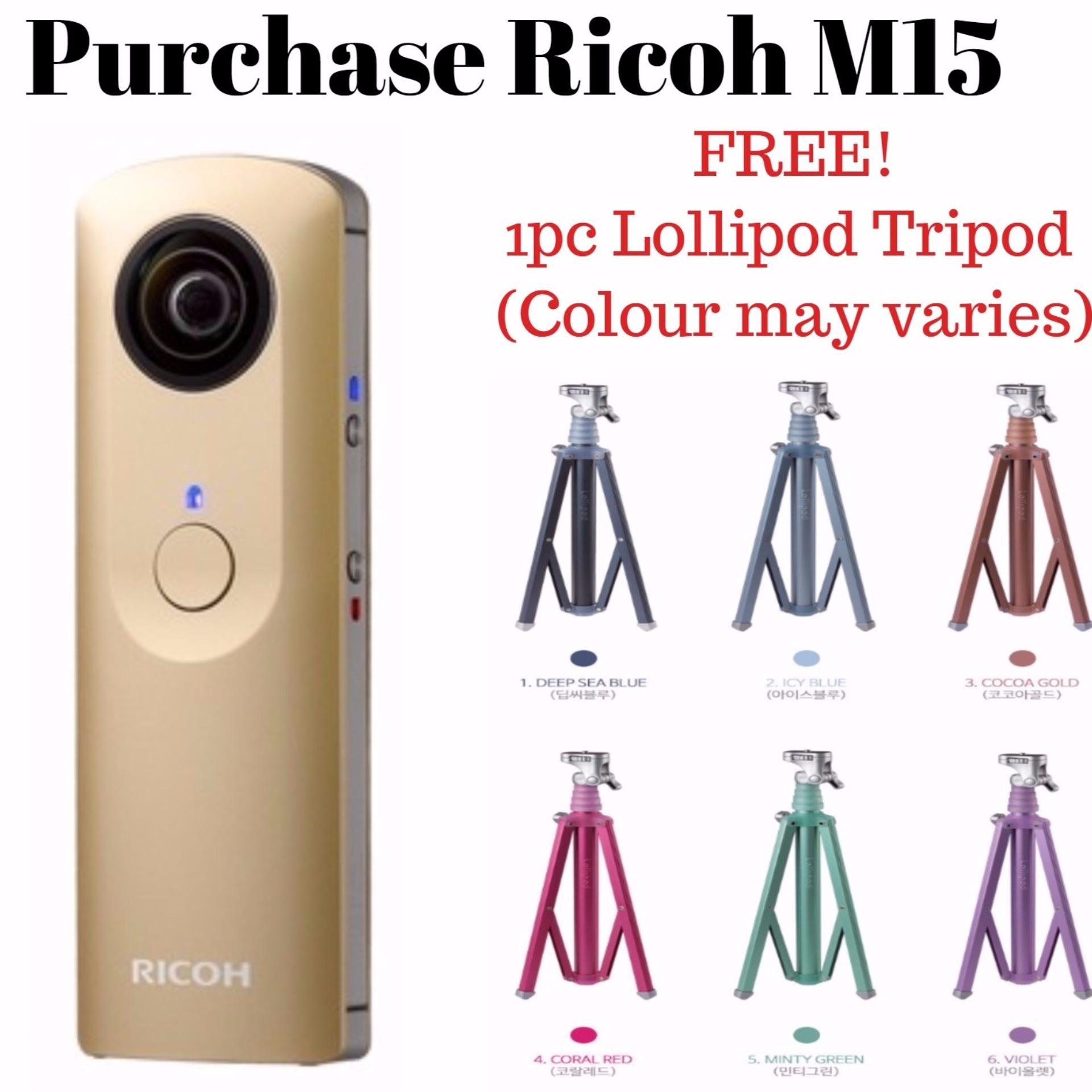 Ricoh Theta M15 Gold Limited Edition(Gold) Free 1pc Lollipod Tripod