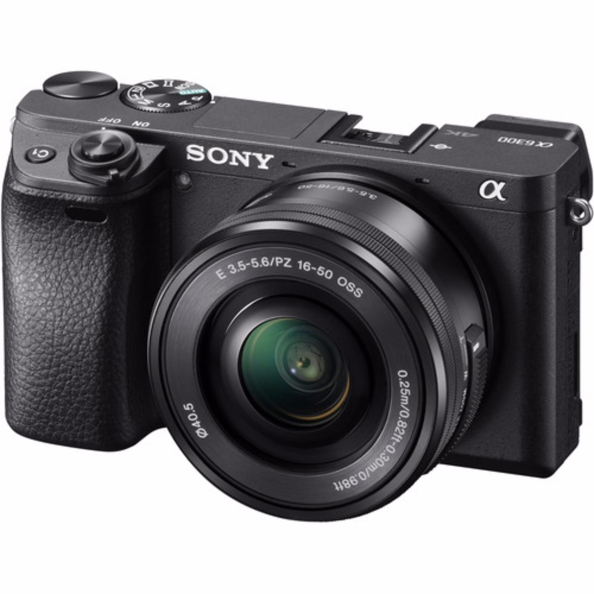 Sony Alpha a6300 Camera with 16-50mm Lens black-export