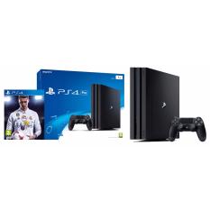 New Sony PS4 PRO Console 1TB (Black) + PS4 FIFA 18