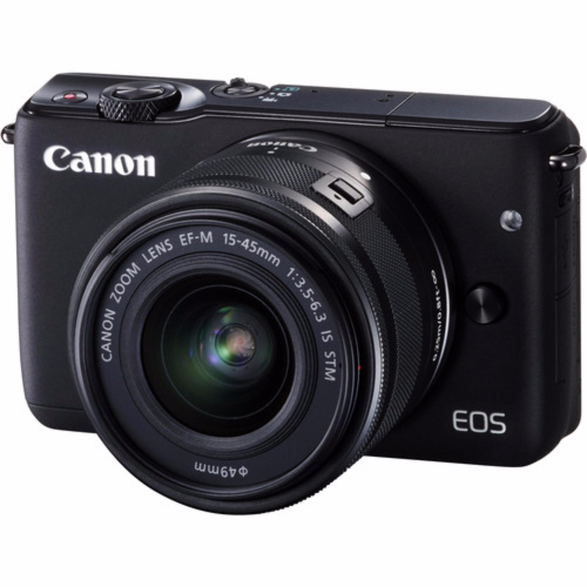 (Special Price) Canon EOS M10 Kit (EF-M 15-45mm F3.5-6.3 IS STM) (Black) (2 x 16GB SD Card)
