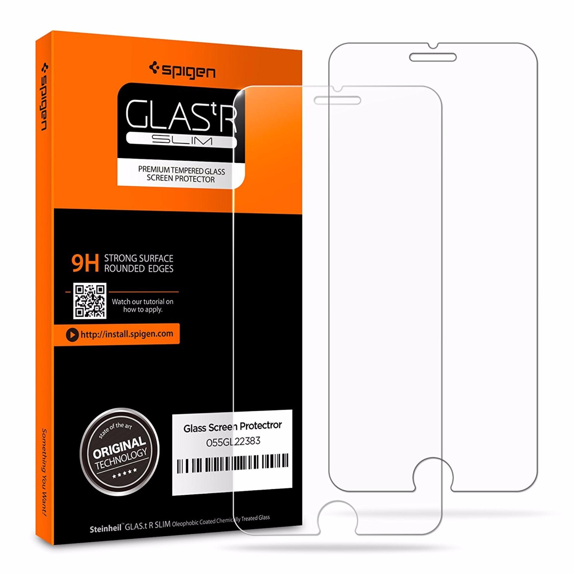Spigen iPhone 8 Plus / 7 Plus Tempered Glass Screen Protector (2-Pack)