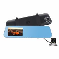 Dual Car Front and Rear Camera Rearview Mirror Driving Recorder 1080P Full HD Dash Cam