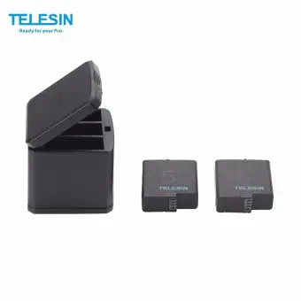 Telesin Charging Box Usb C Cable With 2pcs 1200mah Batteries For