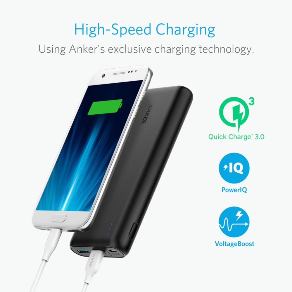 [Upgraded] Anker PowerCore Speed 20000mAh Quick Charge 3.0 Portable Powerbank