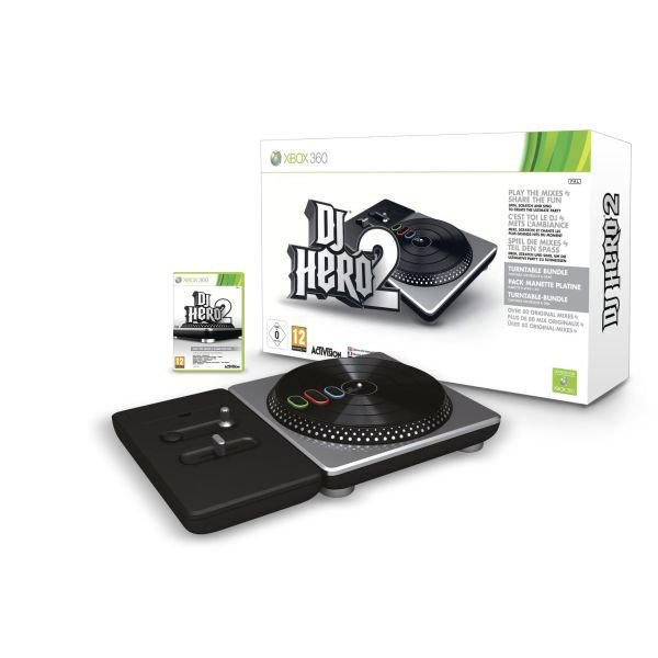 XBox 360 DJ Hero 2 with Turntable Kit Bundle / PAL