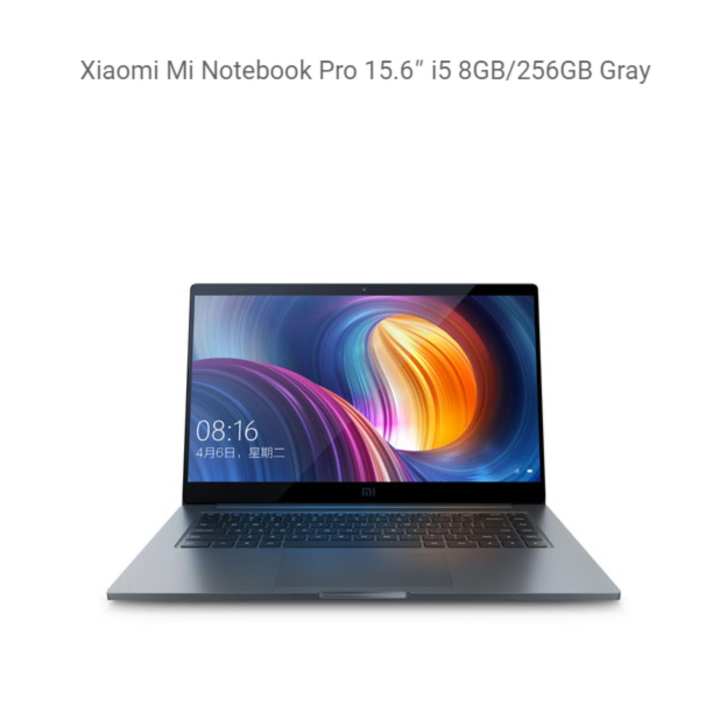 Xiaomi Mi Notebook Pro 15.6″ i5 8GB/256GB Gray (Export)
