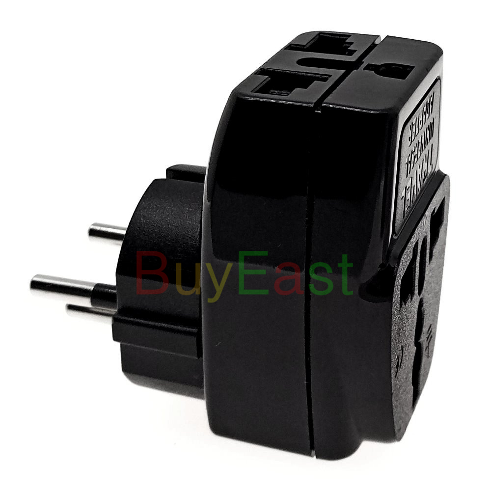 【Unique features】3 IN 1 - Israeli Electrical Plug Adapter Outlet Socket ...