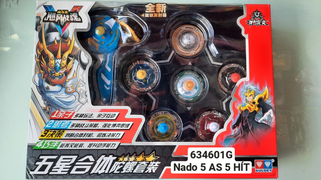Con quay đại chiến vô cực nado 5 - con quay as 5 hít 634601g