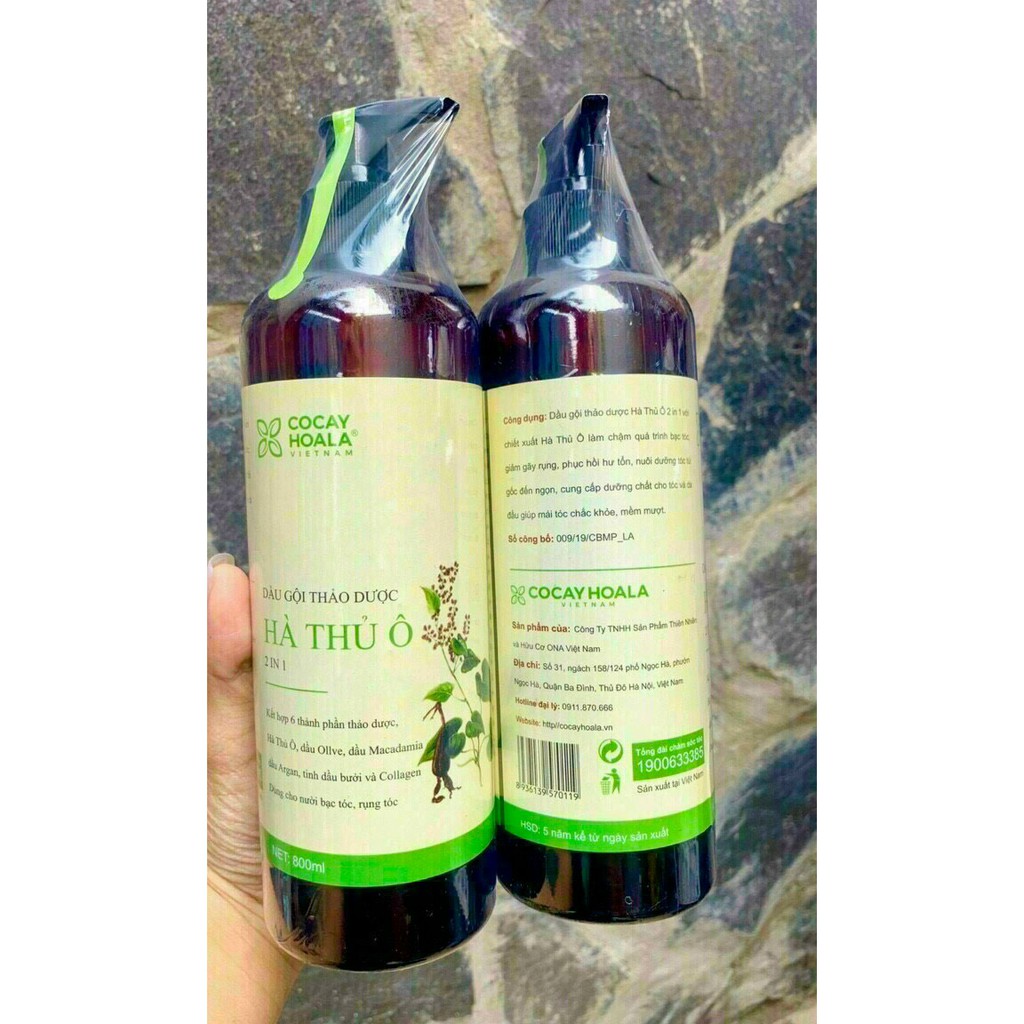 Dầu gội thảo dược Hà Thủ Ô 500ml