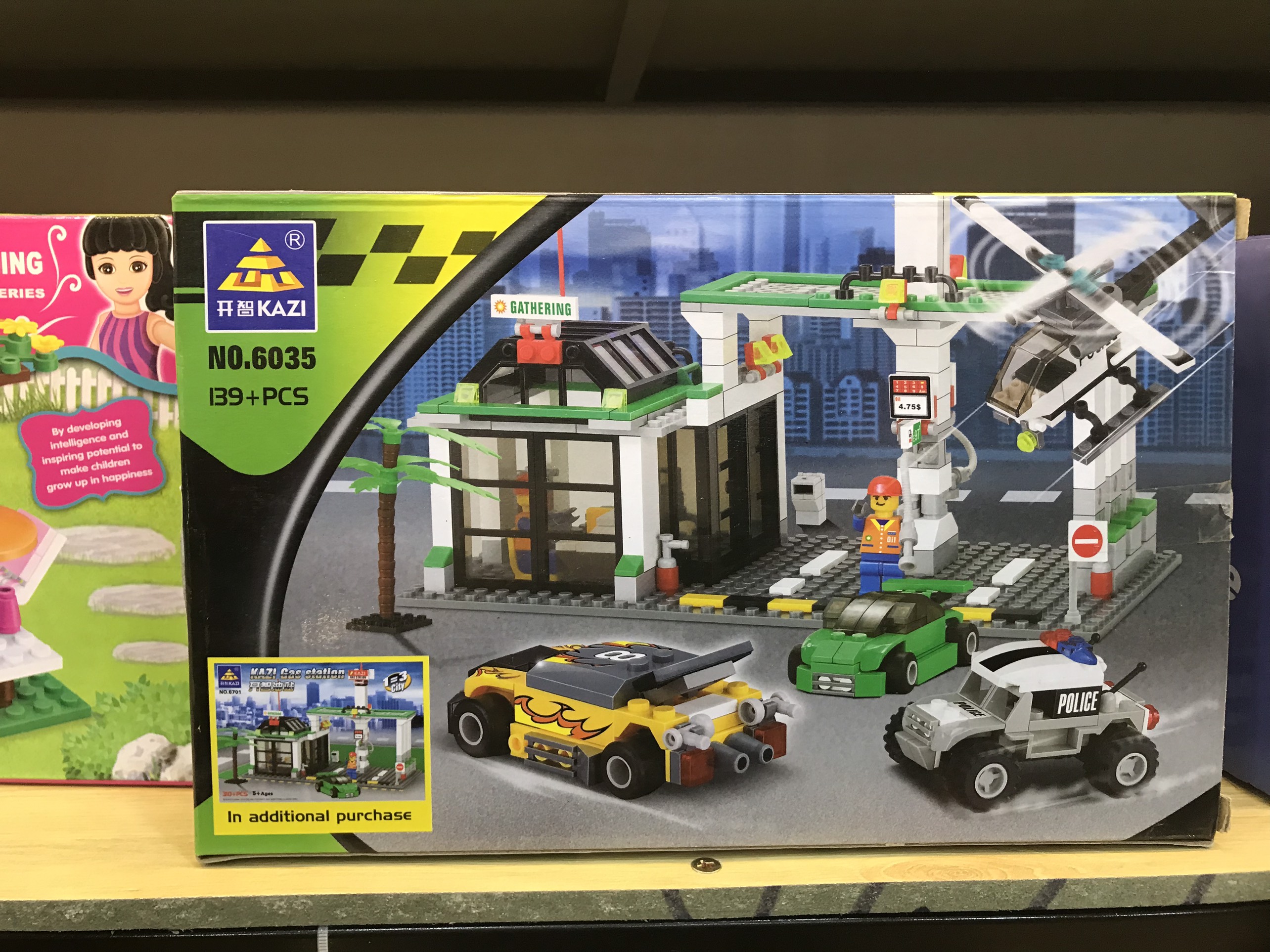 Bộ lego lắp ráp KAZI Trạm xăng
