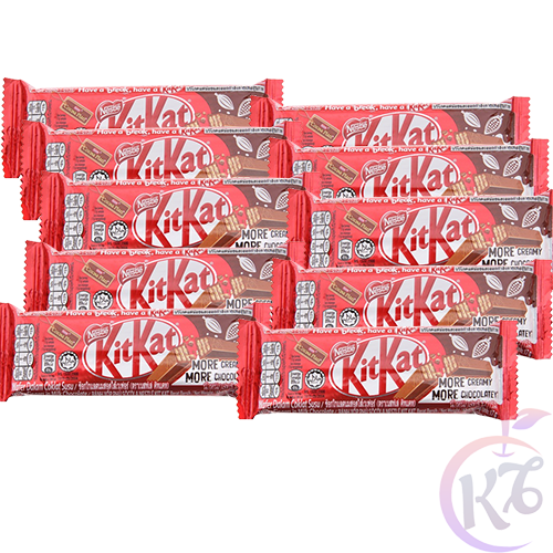Combo 10 thanh Bánh xốp phủ Socola Kitkat 2F - 17g - Nestle Cocoa