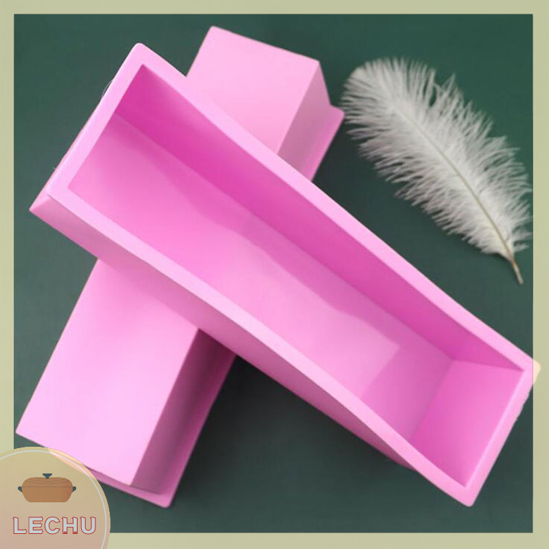 🥪 LECHU🍟 Heishada 1200g Silicone Soap Mould Rectangular Toast Loaf Mold Handmade Form Soap Tool