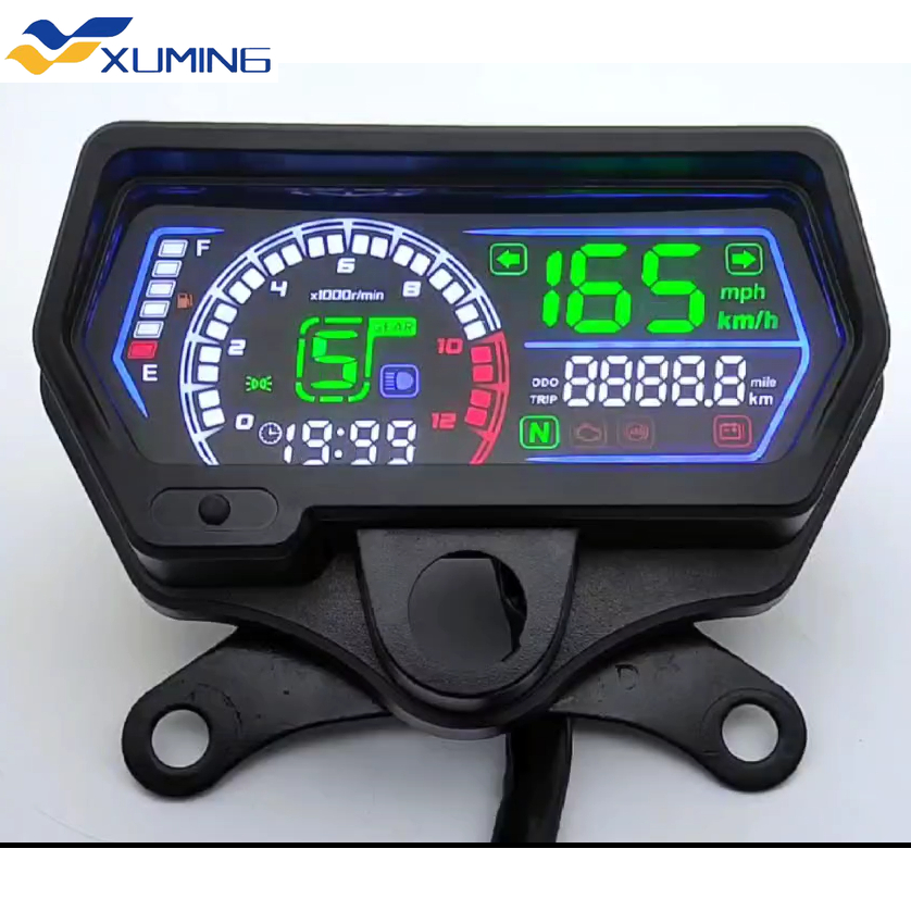 Xuming TMX125 Motorcycle LED Digital Meter Assy For Honda CG125