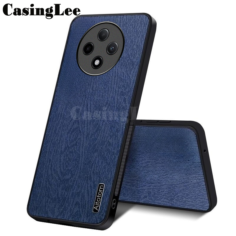 For OPPO F27 Pro / F27 Pro+ Case Wood Texture Canvas Hrad Shockproof For OPPO F27 Pro Plus Back cover Phone Cases.