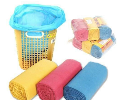 Combo 6 cuộn 2kg túi rác màu size tiểu