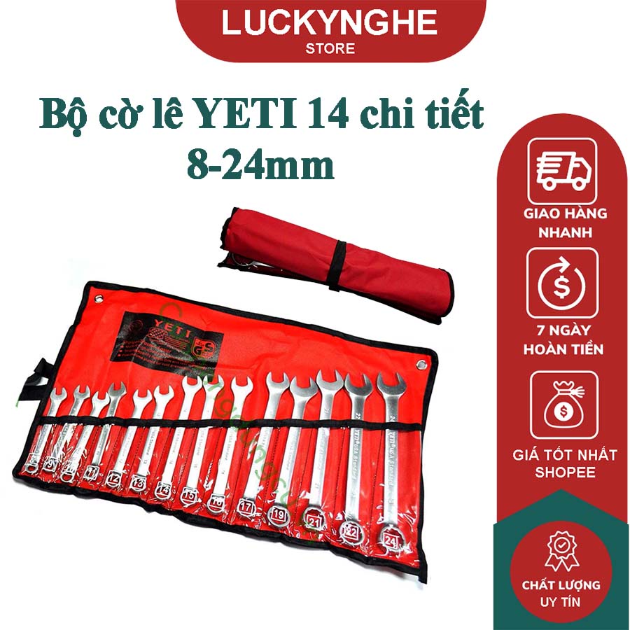 Bộ cờ lê 14 món từ 8-24MM - Hàng nhập khẩu