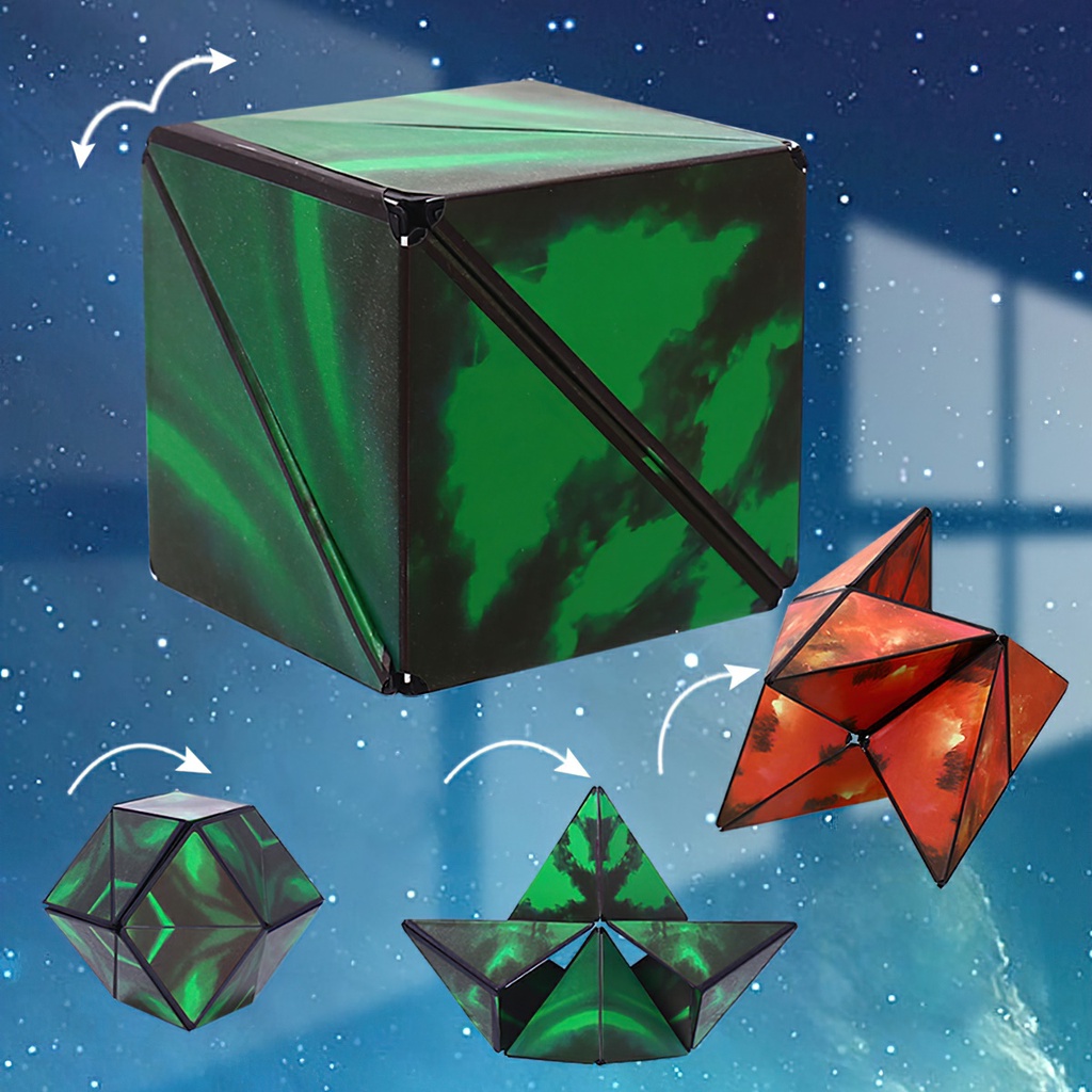 Biến Hình 72 Hình Galaxy Có Nam Châm Magnetic Magic Cube Rubic Xếp Hình Học 3D Đồ Chơi Trí Tuệ Trẻ Em -Aeneas Shop