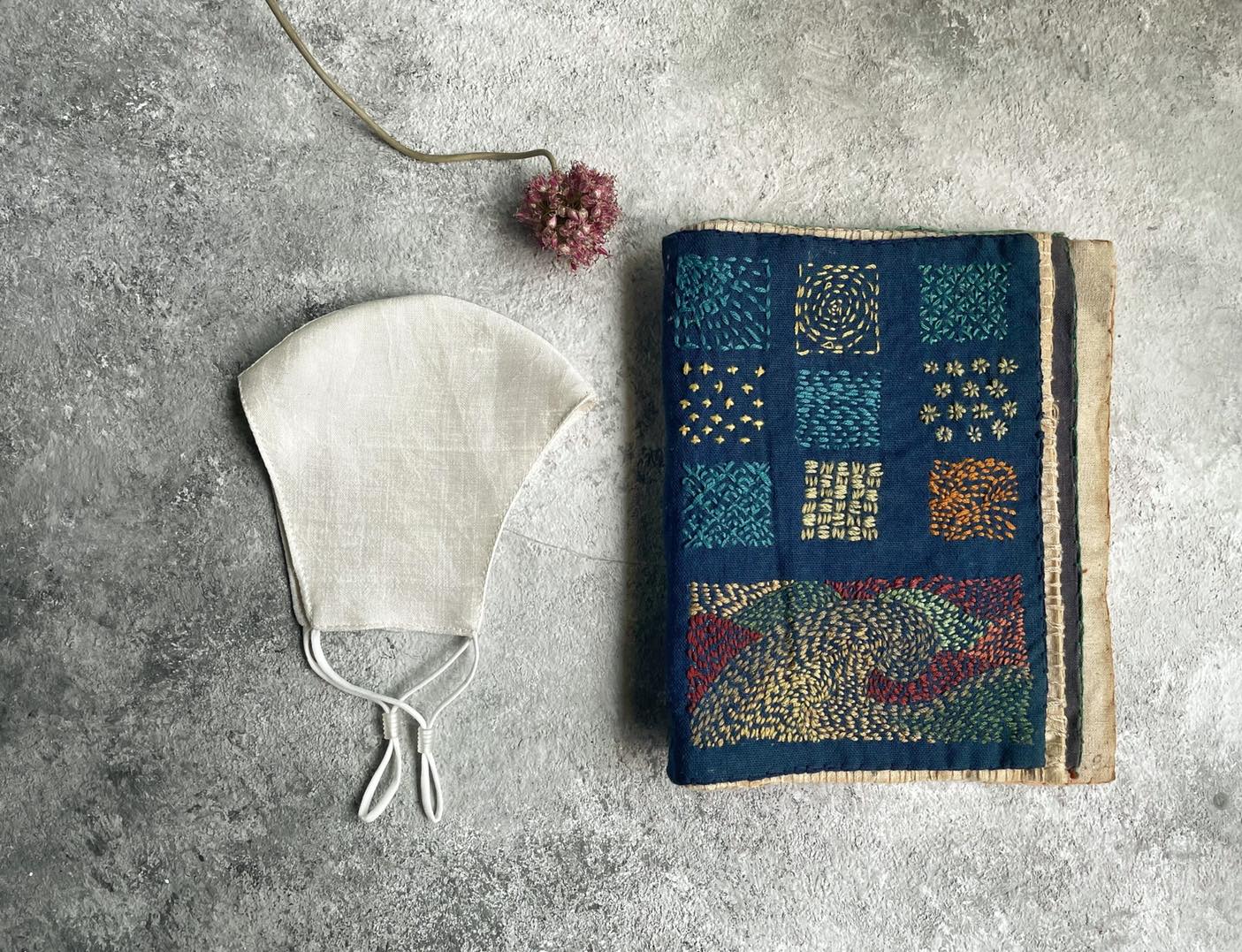 [Linen by Moriko] Khẩu trang 100% tơ tằm dệt tay