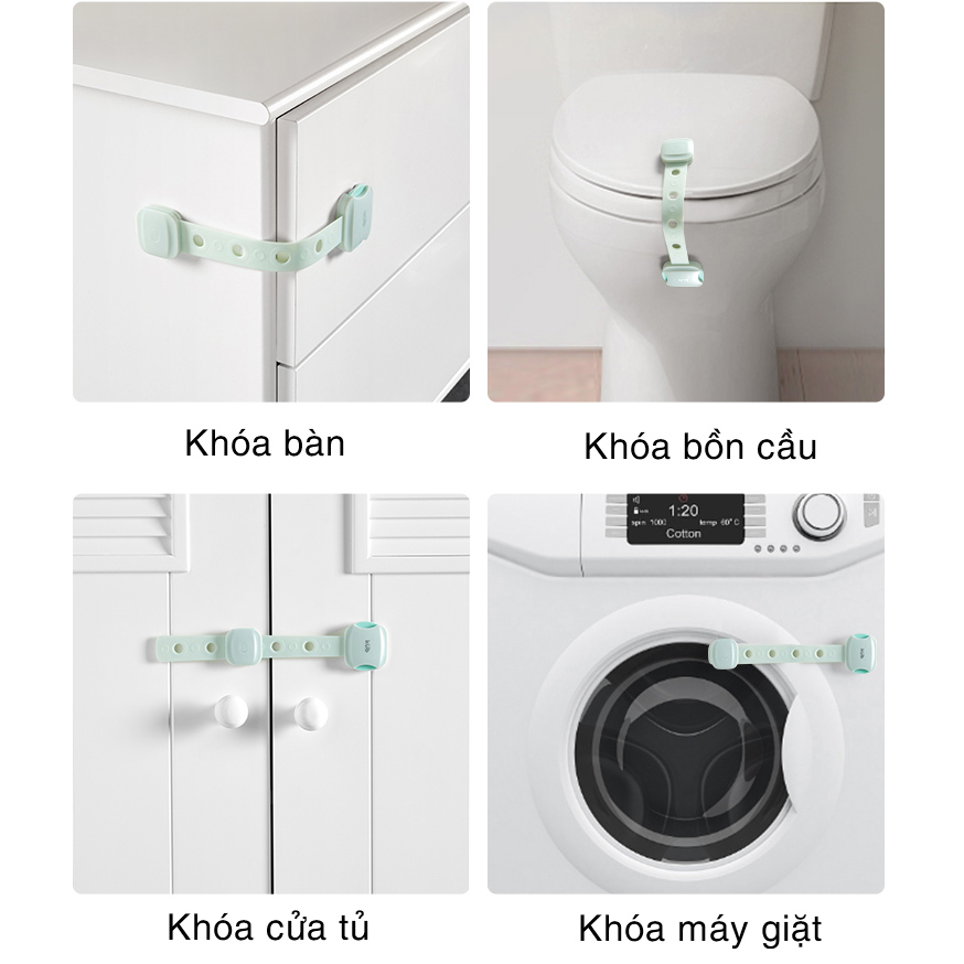 Dây khoá cửa tủ an toàn cho bé KUB