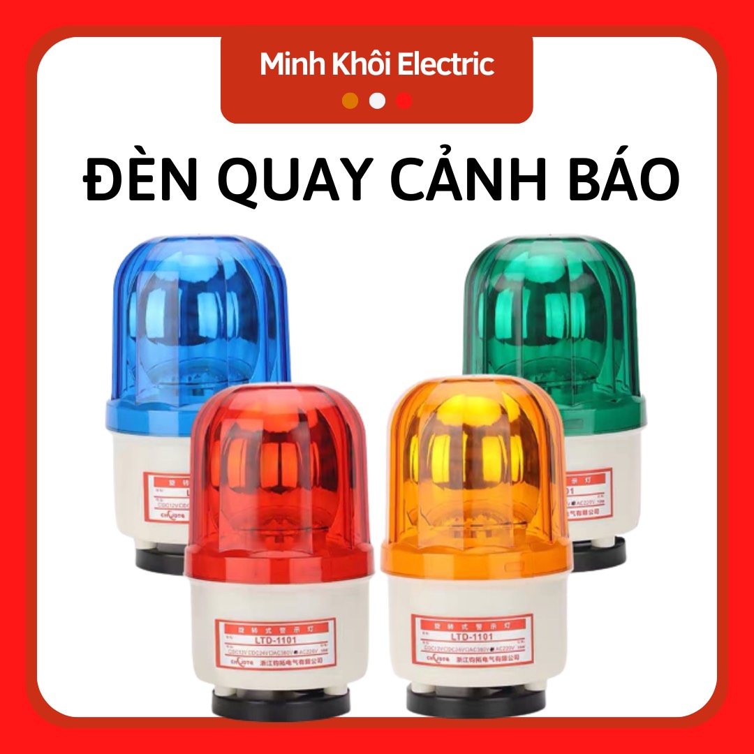Đèn quay cảnh báo công trình thi công xoay tròn, đèn led xoay cảnh báo tín hiệu,đèn báo động, đèn công trường