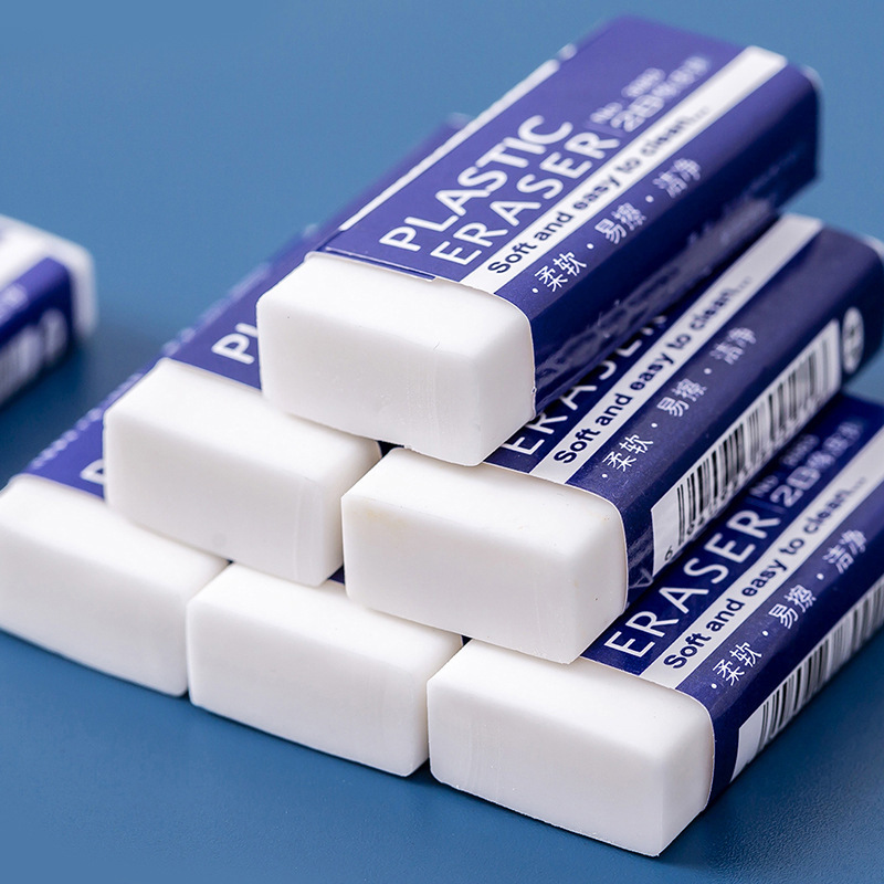 Gôm trắng 2B, gôm plastic eraser sạch đẹp