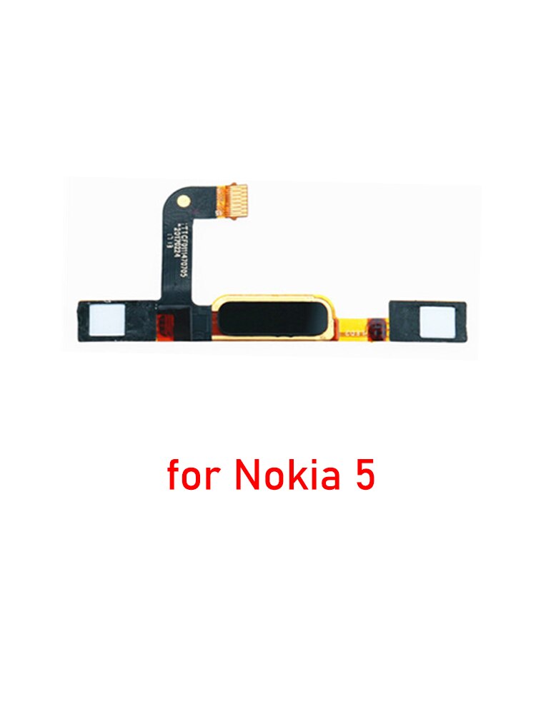 Original New Home Button Menu Back Key Touch ID Fingerprint Sensor Rion Flex For Nokia 5 6 8 Replacement Parts