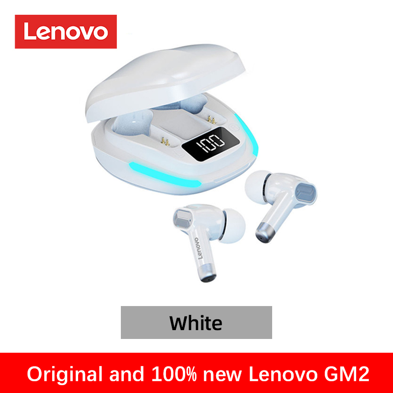 Lenovo Tai Nghe Chơi Game TWS GM2 Tai Nghe Bluetooth Không Dây Mới Tai Nghe Hai Chế Độ Giảm Tiếng Ồn Cho Âm Nhạc Thể Thao Điện Tử