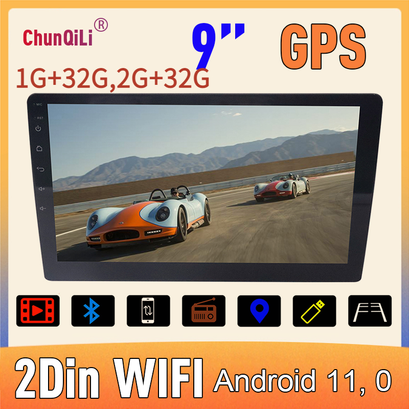 9 inch Màn hình xe hơi Android Android Navigator Universal Car MP5 Xem YouTube, Navigation,AHD Camera lùi, Dash Cam,