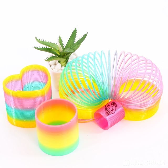 Combo 2 Đồ Chơi Lò Xo Cầu Vòng Nhụa