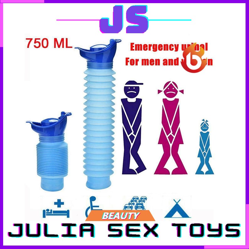 [Julia] Emergency Kit Urinal Pee Adult Blue Large Car Urinal Portable