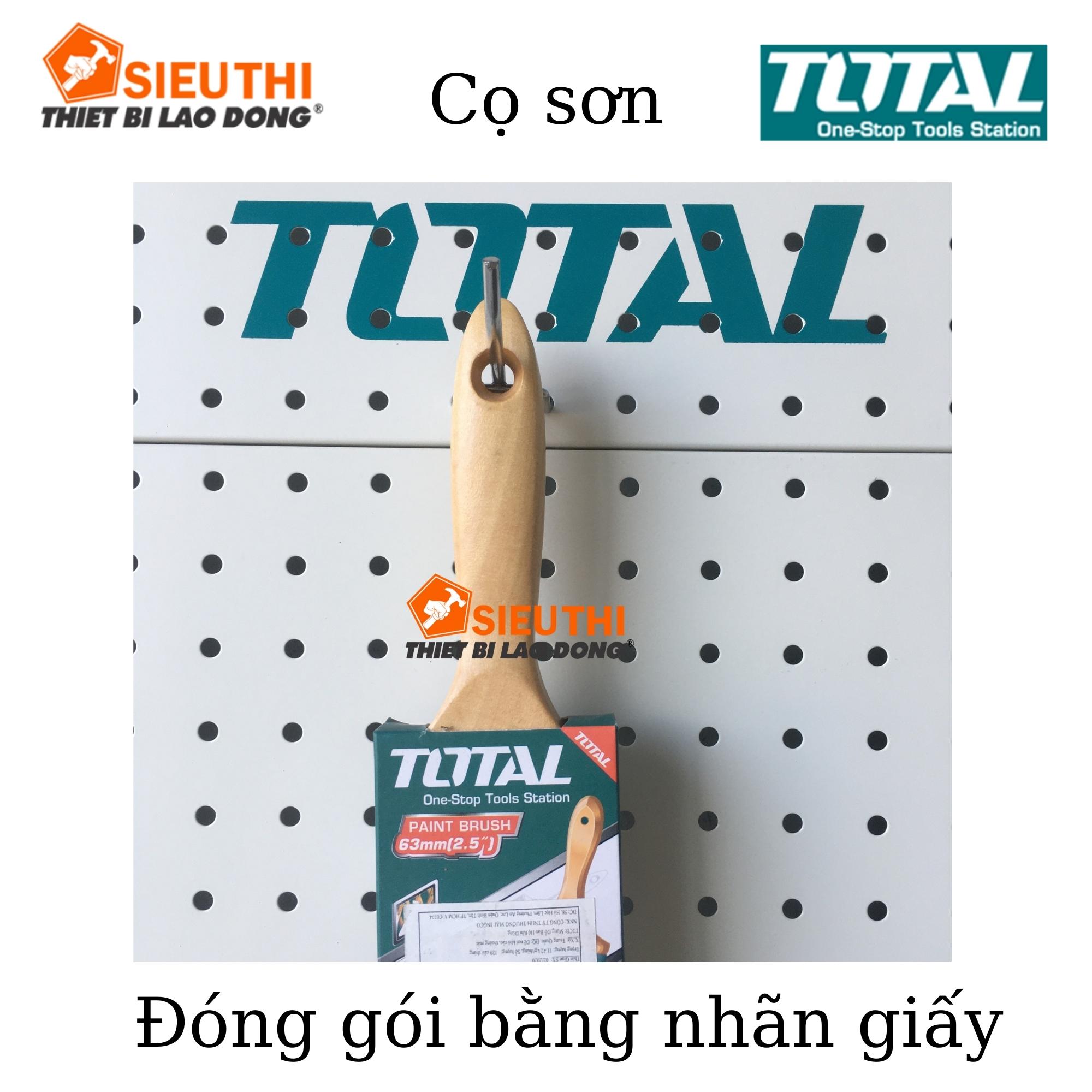 2.5inch Cọ Sơn TOTAL tay cầm gỗ TOTAL THT84252